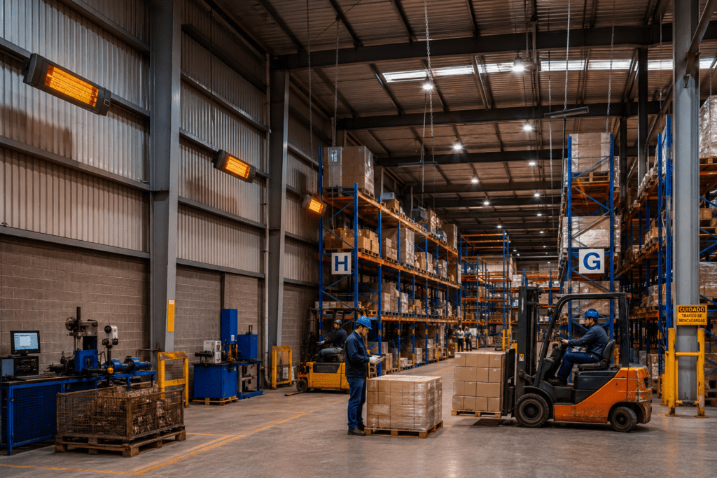 Calefacción Industrial Eficiente para Bodegas, Galpones y Áreas Productivas