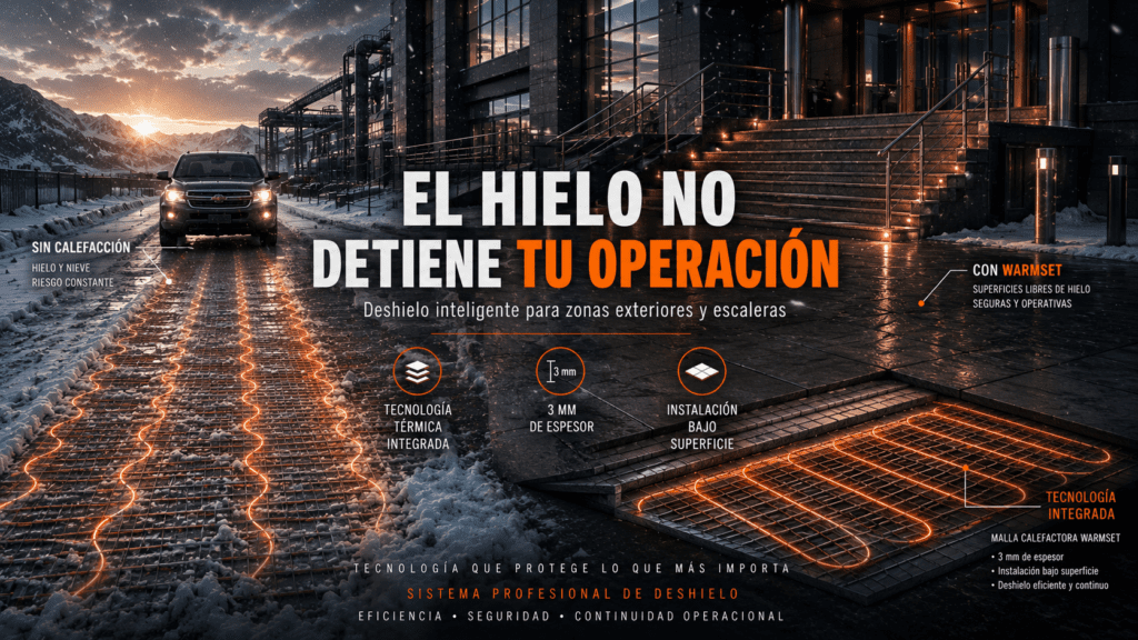 Sistema de Deshielo para Escaleras y estacionamientos y áreas Exteriores: Seguridad y Continuidad Operacional